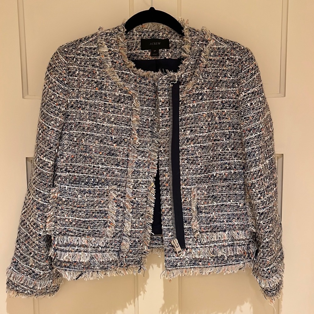 J. Crew 0P Tweed Jacket